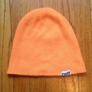 Orange neff beanie